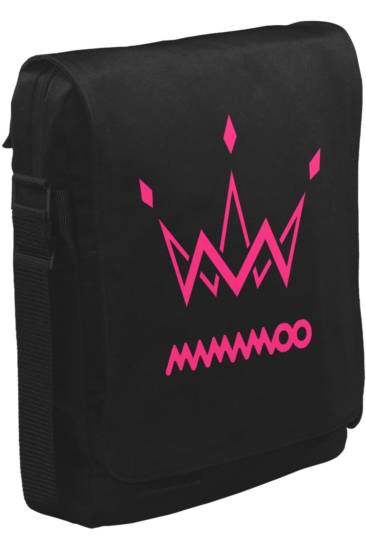 Mamamoo - Logo Crown Unisex Siyah Postacı Çanta