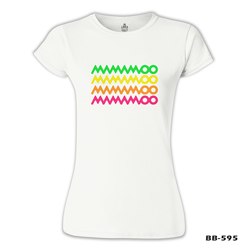 Mamamoo - Logo Moosical Beyaz Kadın Tshirt