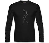 Man on Her Neck Siyah Erkek Sweatshirt