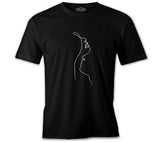 Man on Her Neck Black Men's Tshirt
