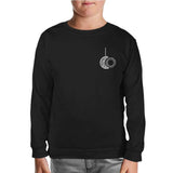 Mandala - Moon and Sun Black Kids Sweatshirt