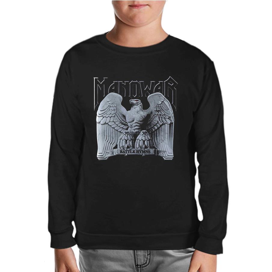 Manowar - Logo Black Kids Sweatshirt