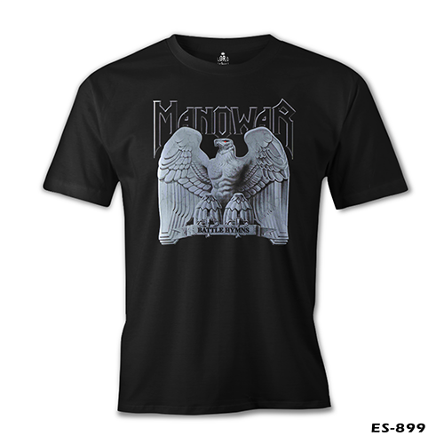 Manowar - Logo Siyah Erkek Tshirt