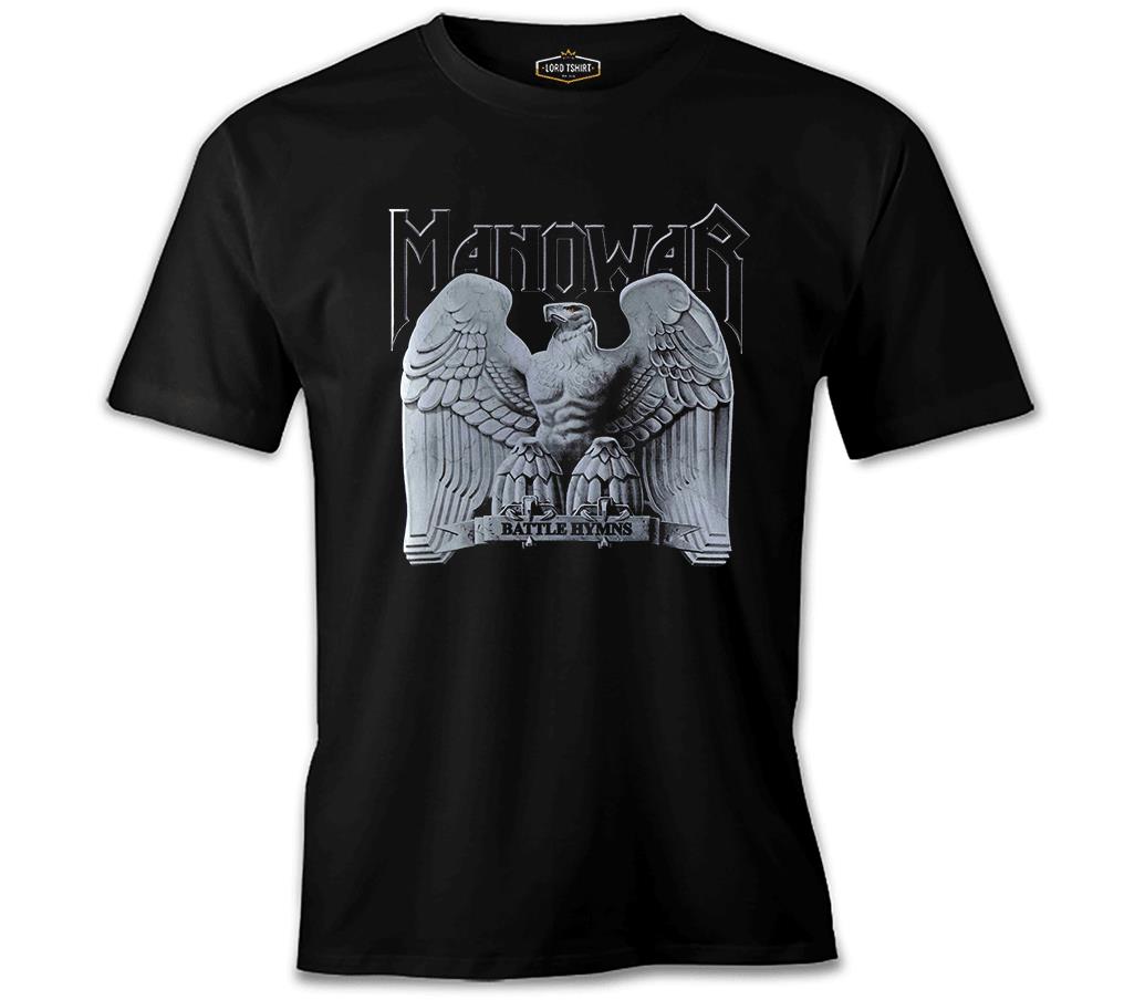Manowar - Logo Siyah Erkek Tshirt