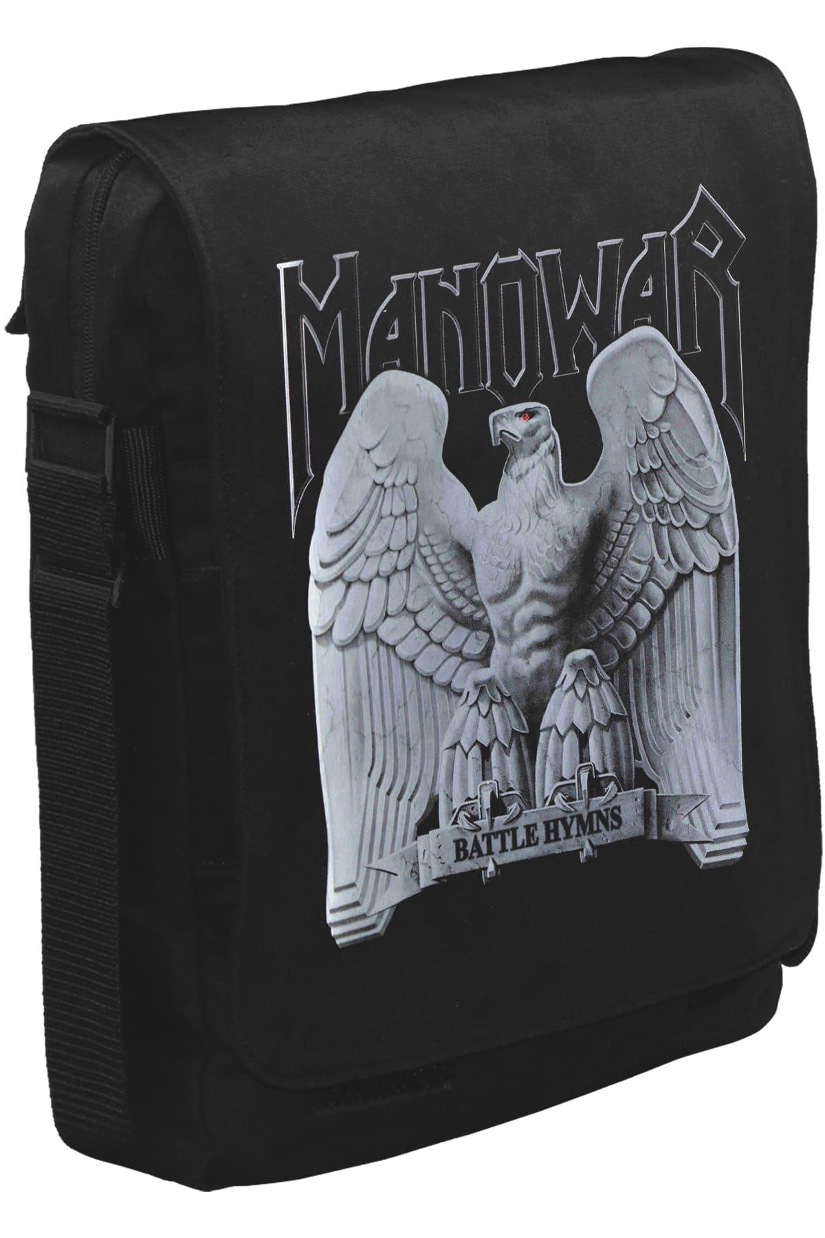 Manowar - Logo Unisex Siyah Postacı Çanta