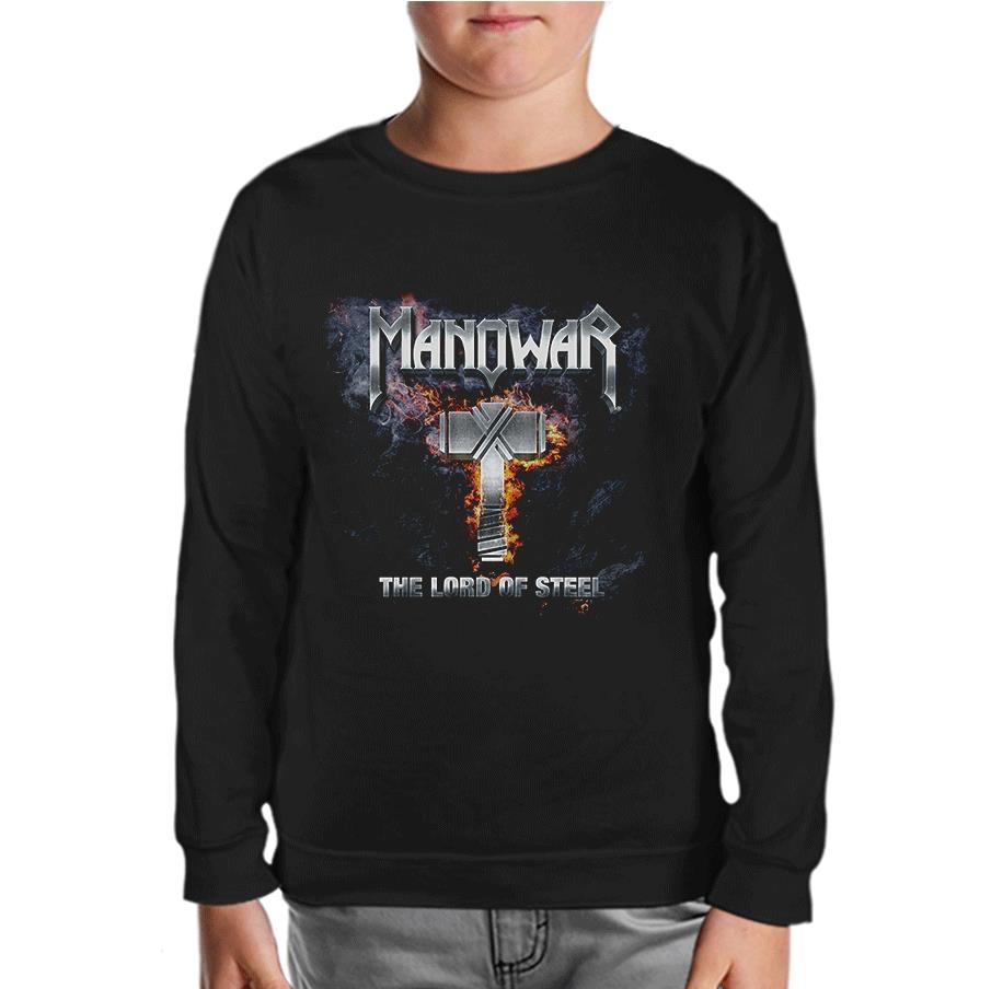 Manowar - Lord of Steel Black Kids Sweatshirt
