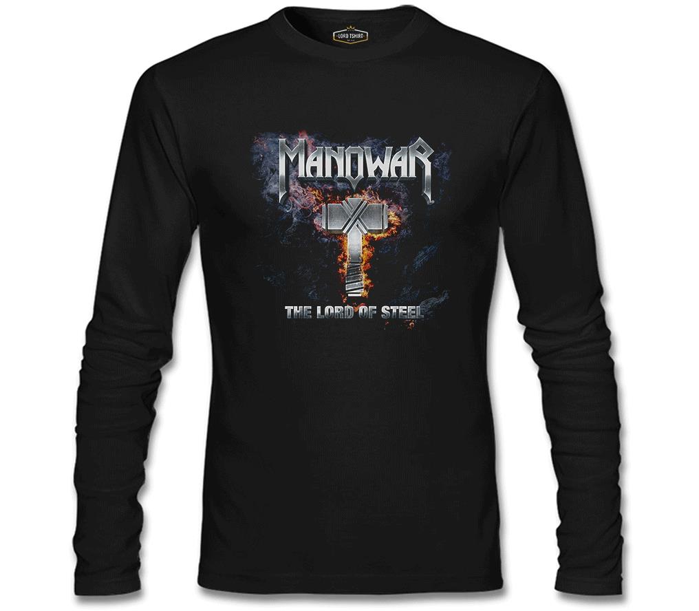 Manowar - Lord of Steel Siyah Erkek Sweatshirt