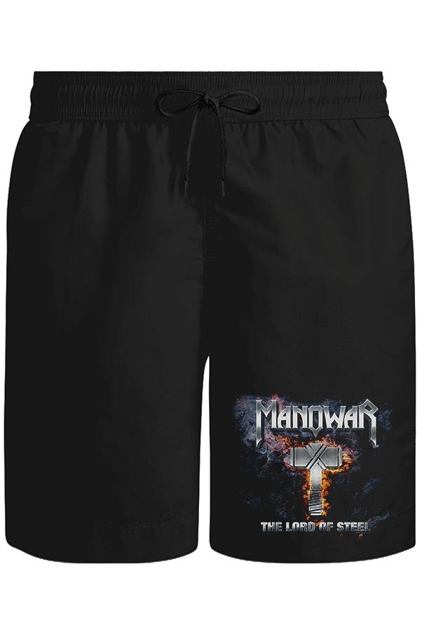 Manowar - Lord of Steel Unisex Siyah Şort