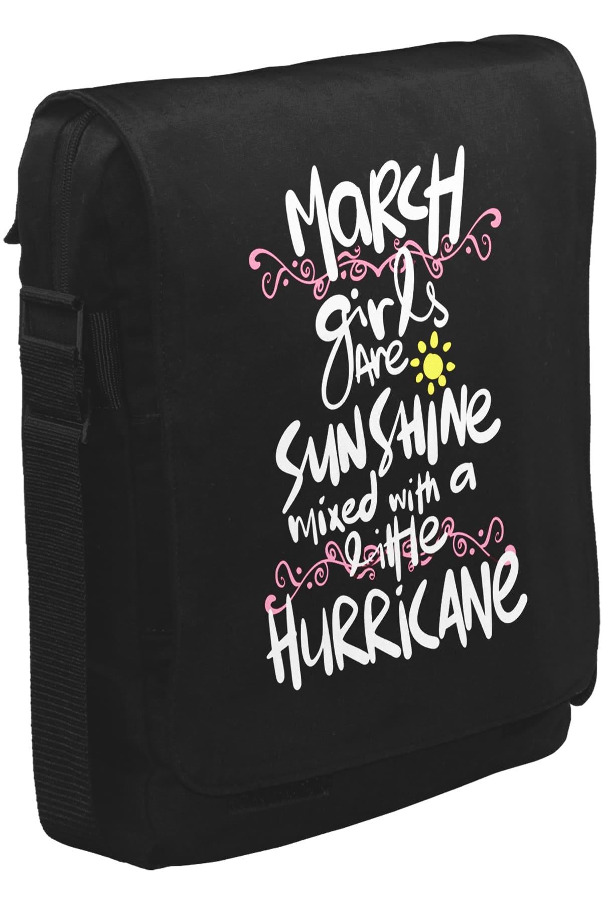 March Girls Unisex Siyah Postacı Çanta