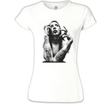 Marilyn Manson Beyaz Kadın Tshirt