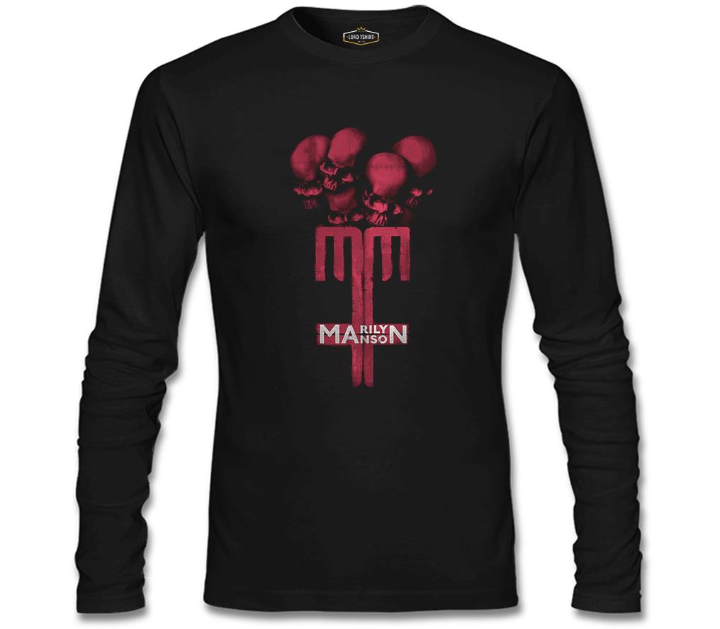Marilyn Manson - MM Siyah Erkek Sweatshirt