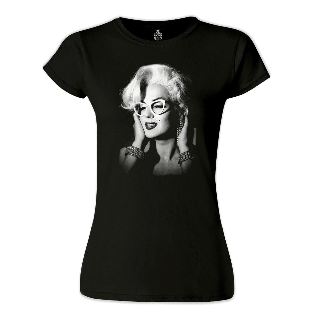 Marilyn Monroe Siyah Kadın Tshirt