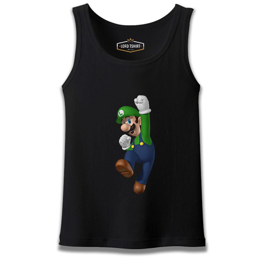 Mario & Luigi - Luigi  Siyah Erkek Atlet