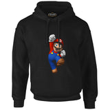 Mario & Luigi - Mario Siyah Erkek Fermuarsız Kapşonlu