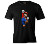 Mario & Luigi - Mario Siyah Erkek Tshirt