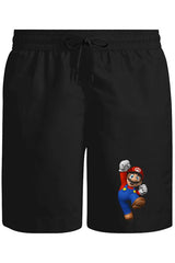 Mario & Luigi - Mario Unisex Siyah Şort