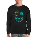 Maske - Monster Siyah Çocuk Sweatshirt