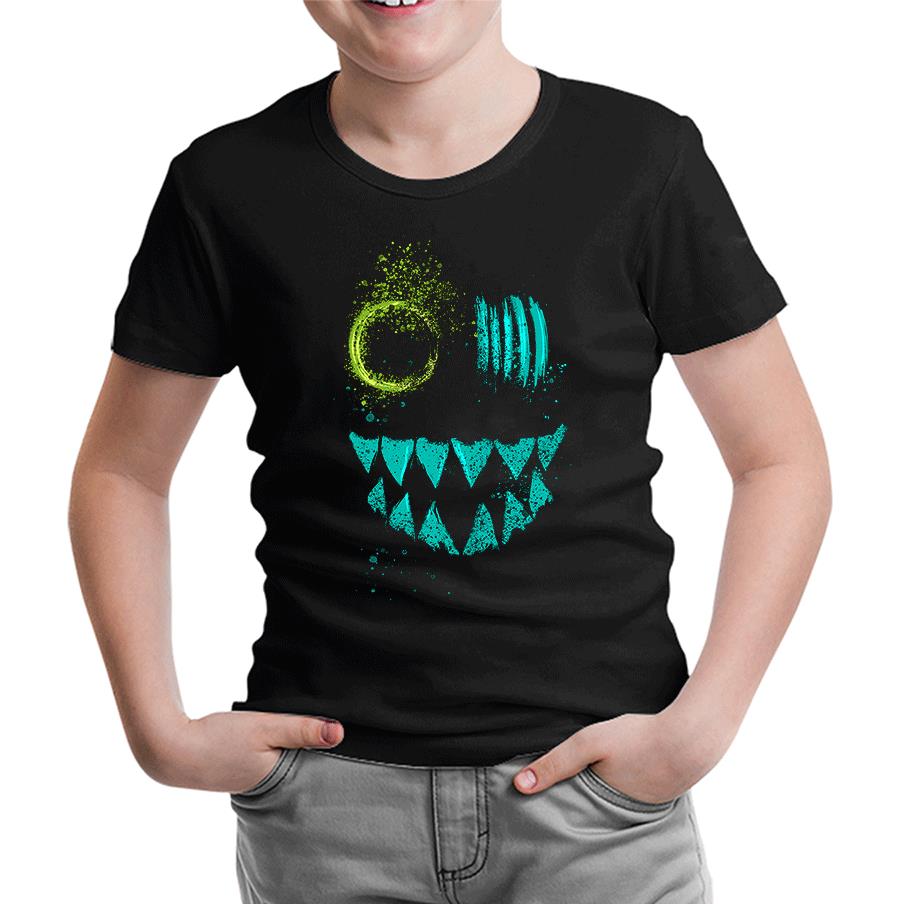 Maske - Monster Siyah Çocuk Tshirt