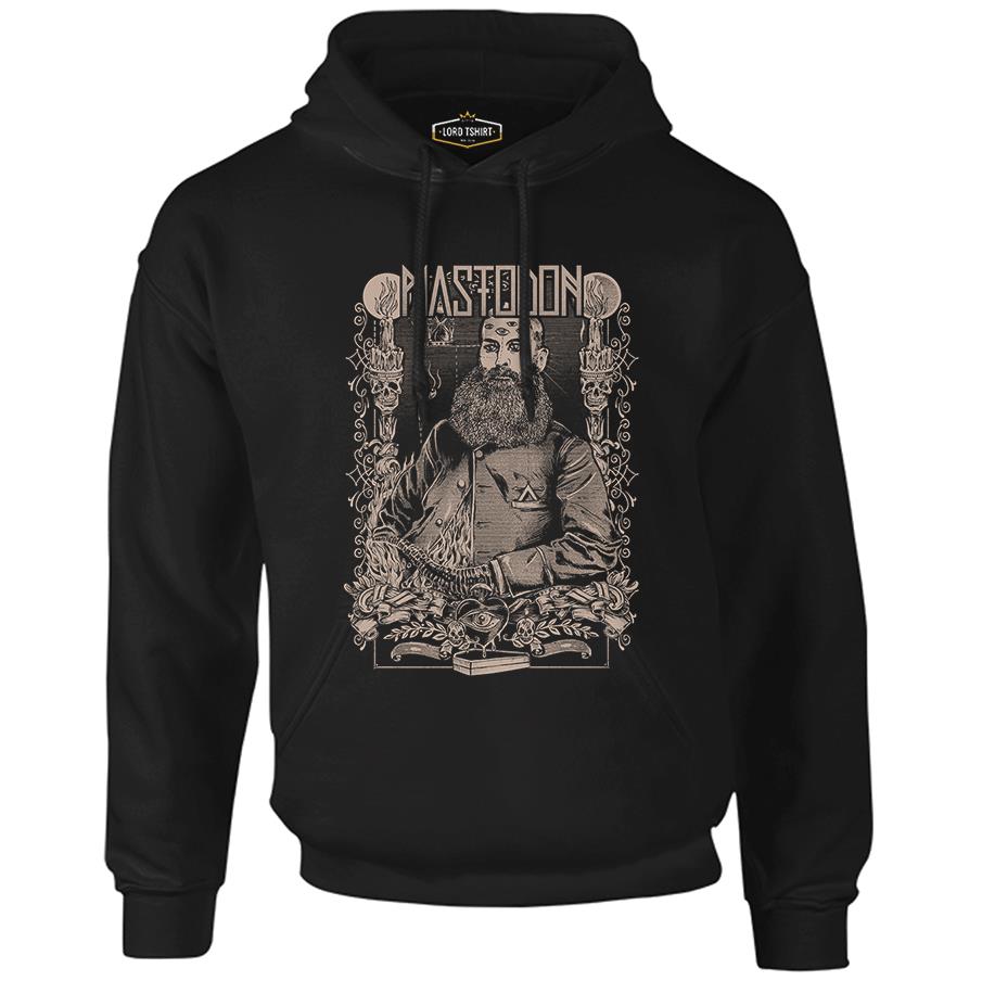 Mastodon 2 Black Men's Zipperless Hoodie