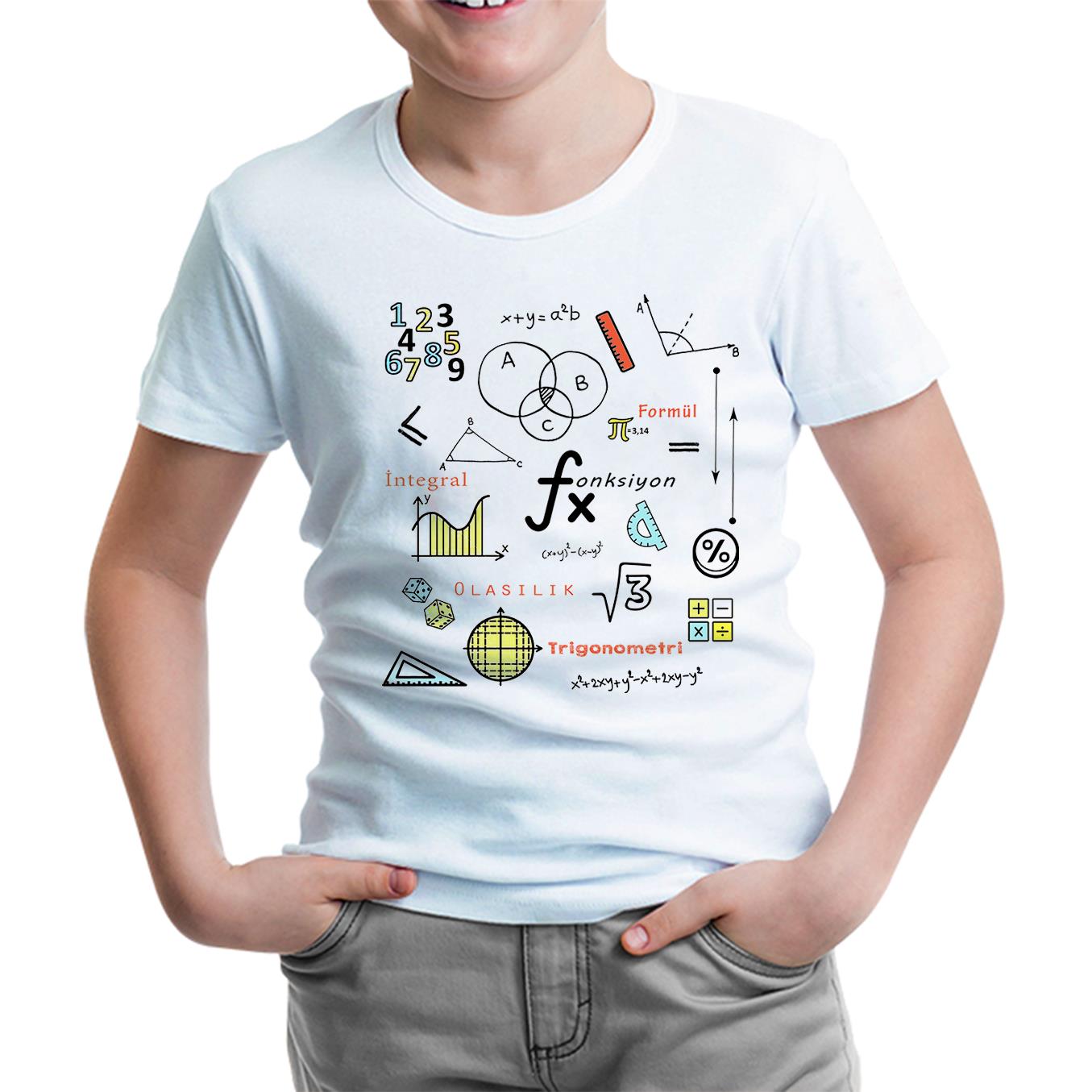 Matematik - İntegral Beyaz Çocuk Tshirt