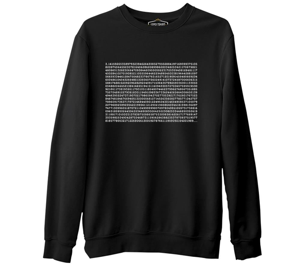 Mathematics - Pi 0 Black Men's Thick Sweatshirt