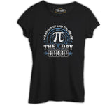 Matematik - Pi 12 Siyah Kadın Tshirt