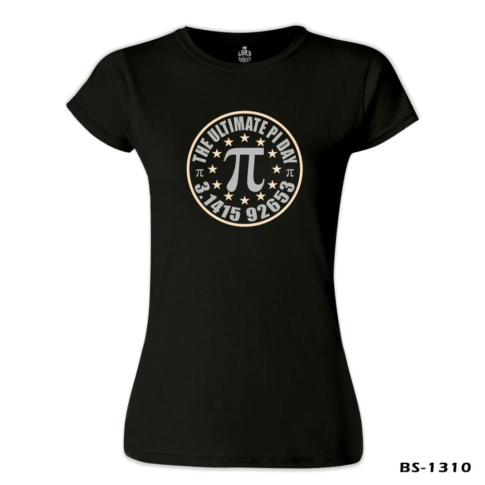 Matematik - Pi 13 Siyah Kadın Tshirt