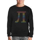 Mathematics - Pi 15 Black Kids Sweatshirt