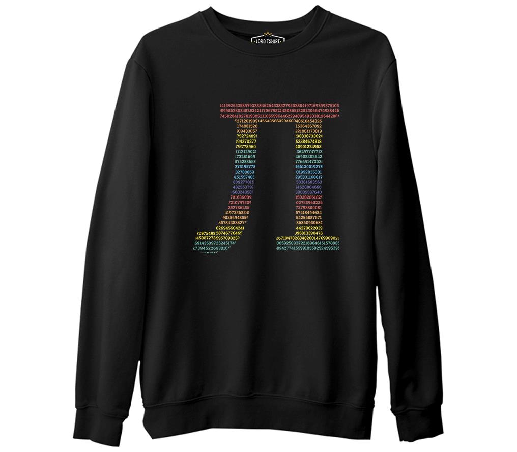 Mathematics - Pi 15 Black Men's Thick Sweatshirt