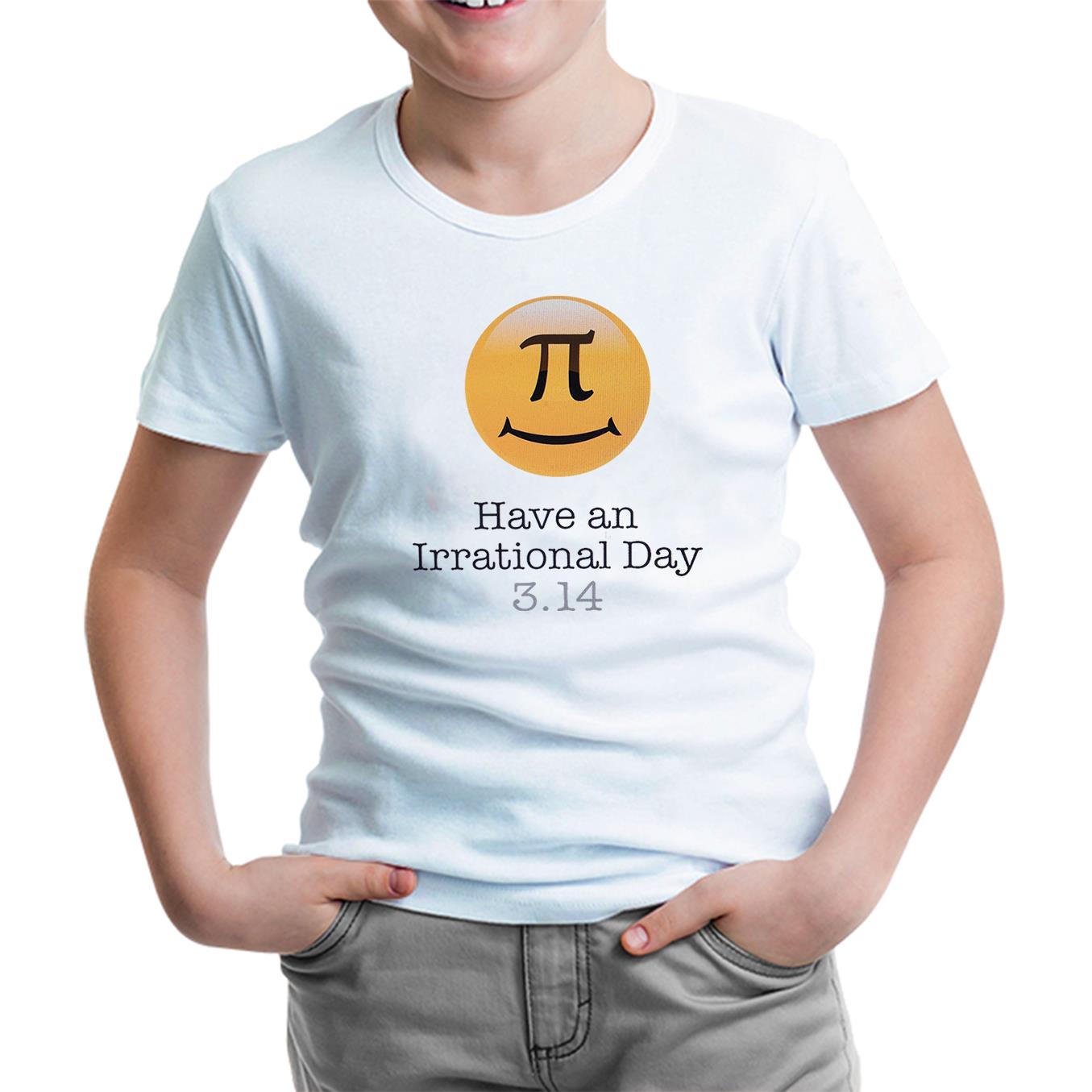 Mathematics - Pi 16 White Kids Tshirt