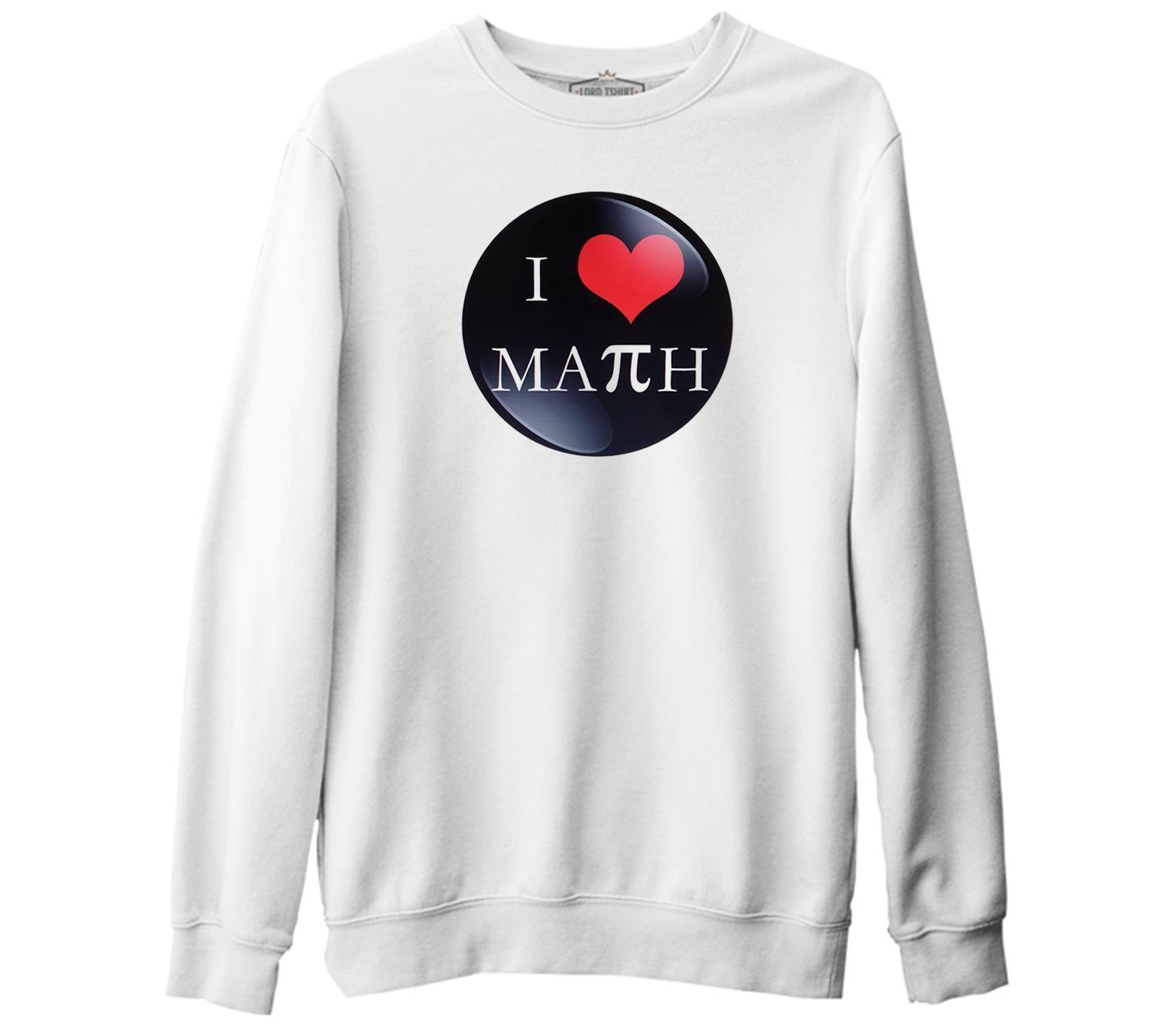 Mathematics - Pi 17 White Thick Sweatshirt