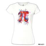 Matematik - Pi 18 Beyaz Kadın Tshirt