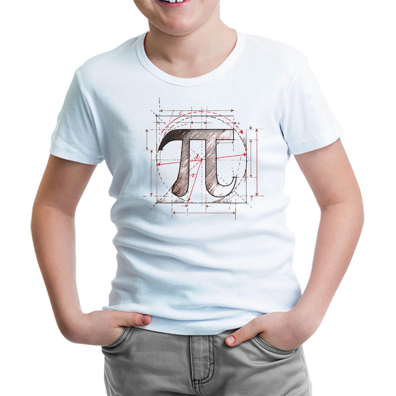 Mathematics - Pi 19 White Kids Tshirt