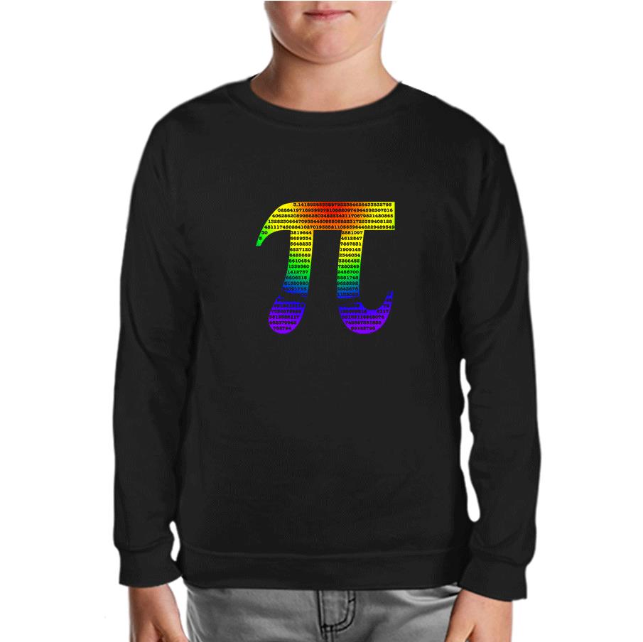 Mathematics - Pi 2 Black Kids Sweatshirt