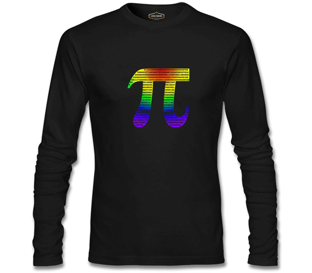 Matematik - Pi 2 Siyah Erkek Sweatshirt