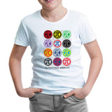 Mathematics - Pi 20 White Kids Tshirt