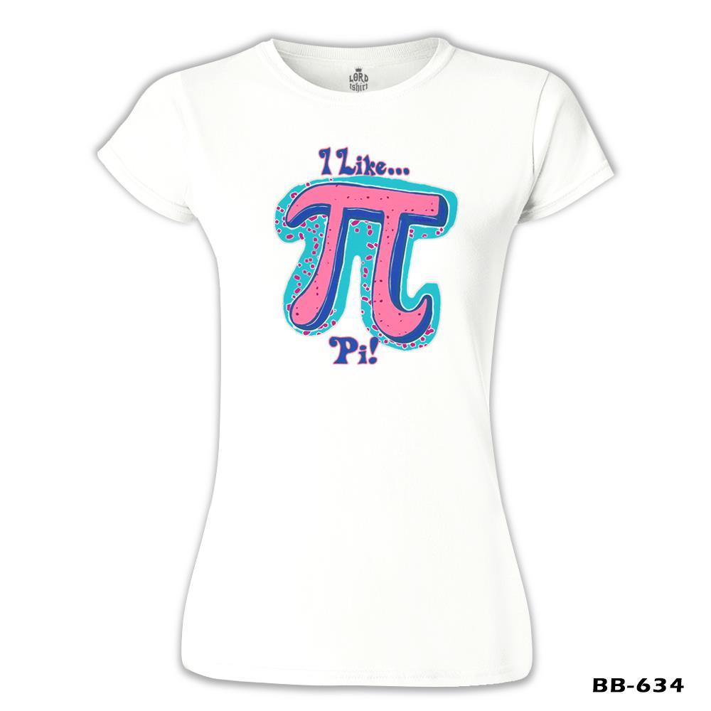 Matematik - Pi 21 Beyaz Kadın Tshirt