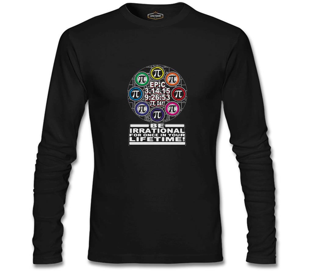 Matematik - Pi 3 Siyah Erkek Sweatshirt