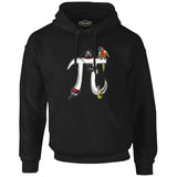 Matematik - Pi 4 Siyah Erkek Fermuarsız Kapşonlu
