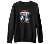 Matematik - Pi 6 Siyah Erkek Kalın Sweatshirt