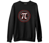 Matematik - Pi 9 Siyah Erkek Kalın Sweatshirt