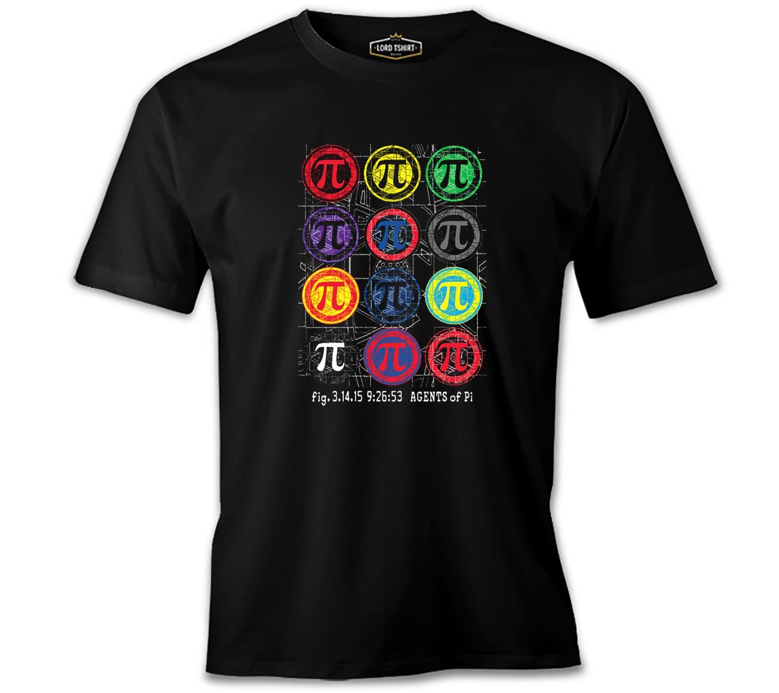 Mathematics - Pi Agents Black Men's Tshirt