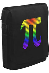 Matematik - Pi II Unisex Siyah Postacı Çanta