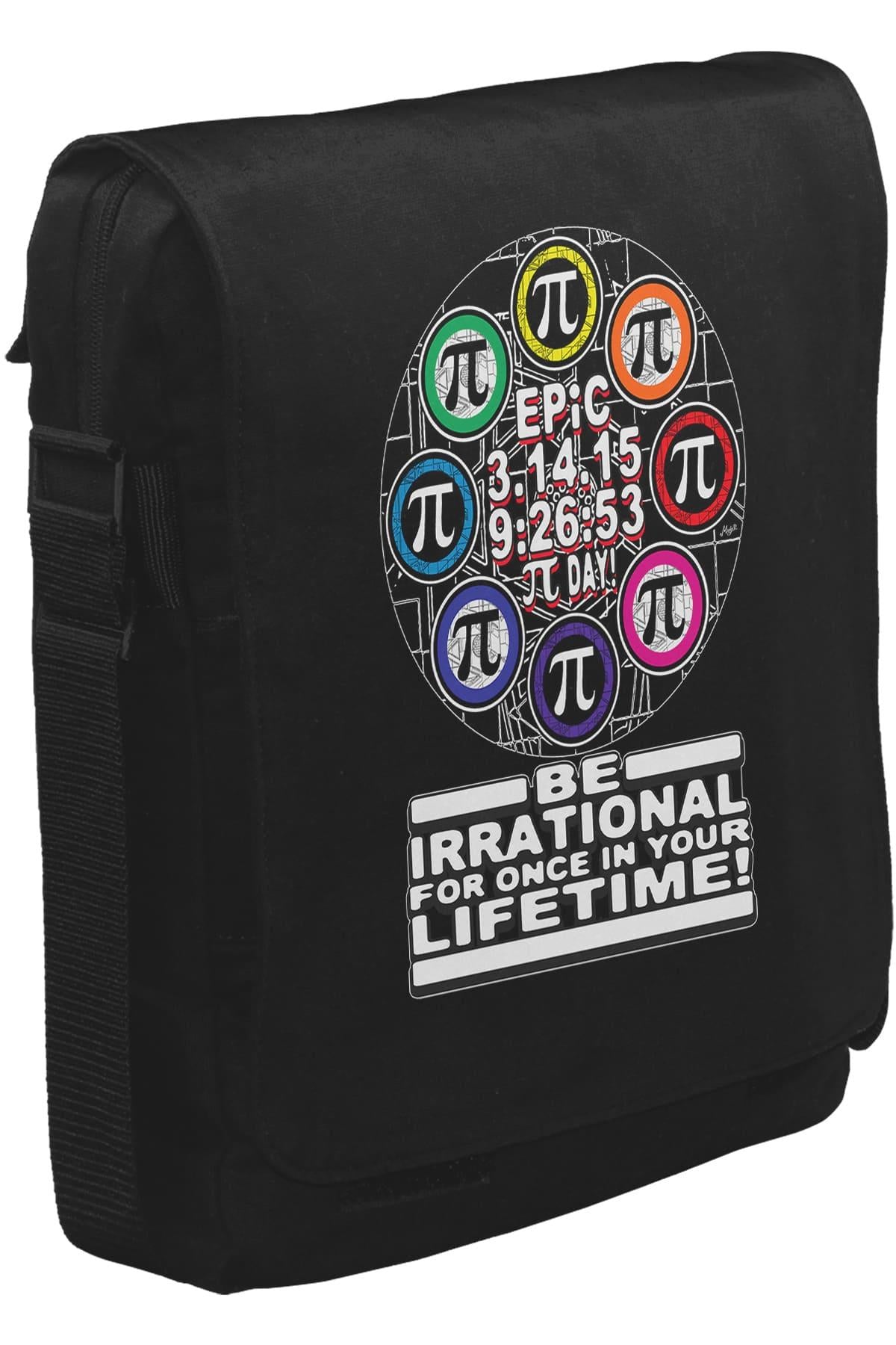 Matematik - Pi III Unisex Siyah Postacı Çanta