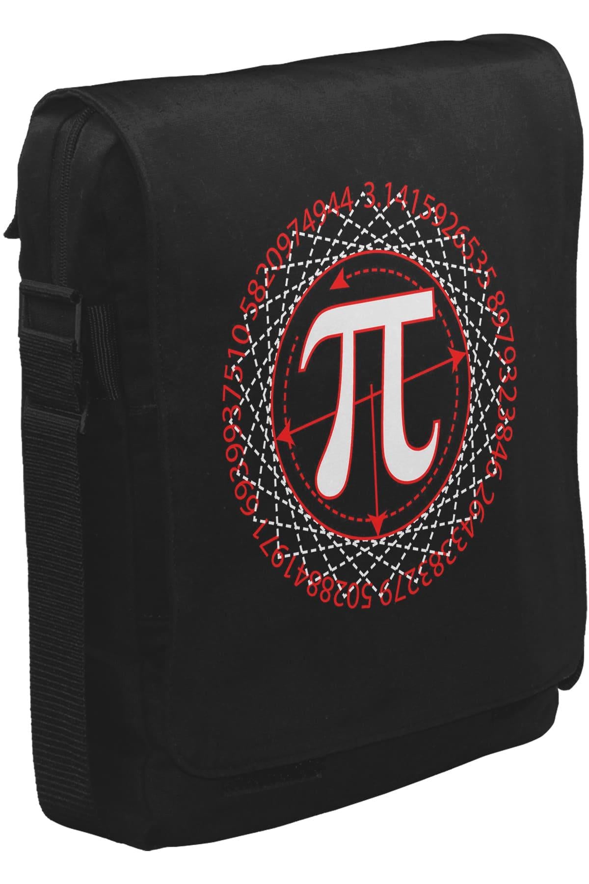 Matematik - Pi IX Unisex Siyah Postacı Çanta