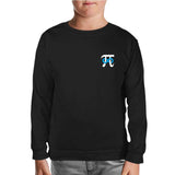 Matematik - Pi Sonsuz İşareti Logo Siyah Çocuk Sweatshirt