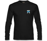 Matematik - Pi Sonsuz İşareti Logo Siyah Erkek Sweatshirt