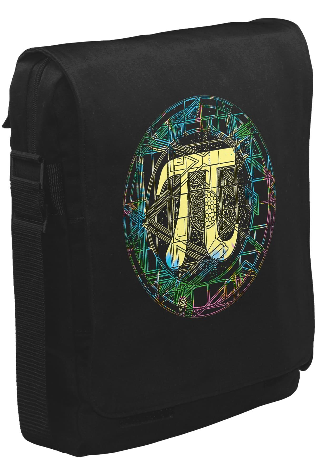 Matematik - Pi VII Unisex Siyah Postacı Çanta