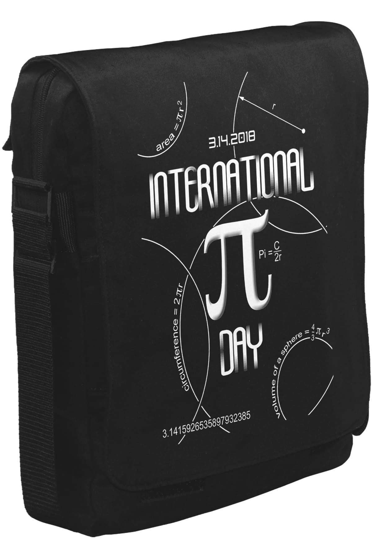 Matematik - Pi VIII Unisex Siyah Postacı Çanta