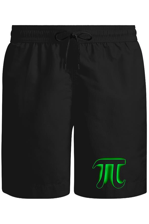 Matematik - Pi X Unisex Siyah Şort